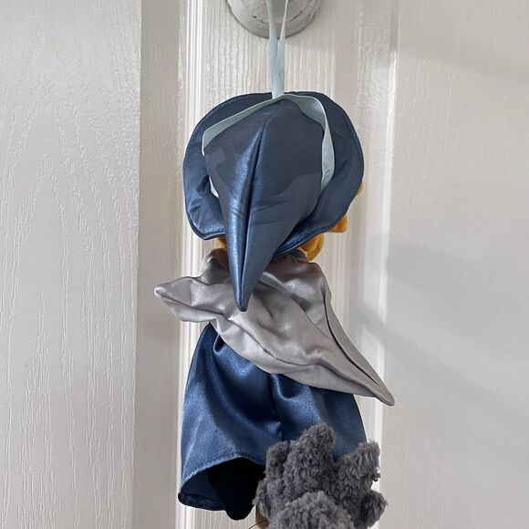 Vintage Applause Witch Lisa Simpson on Flying Broom with Cat Plush Halloween - Picture 9 of 16